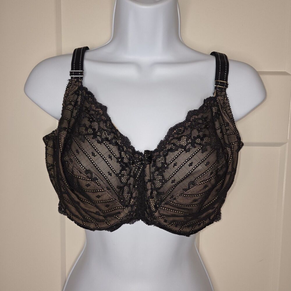 Chantelle Rive Gauche Full Coverage Unlined Bra Black 38DDD